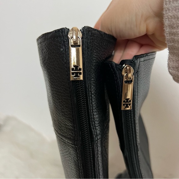 Tory Burch Jenna Heel Ankle Buckle Riding Boots - Picture 11 of 14